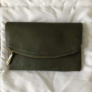 Clutch/Shoulder Faux Leather Purse